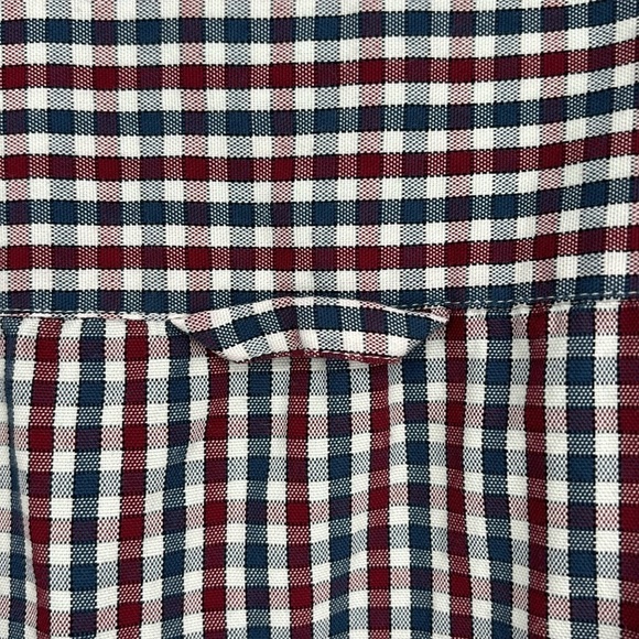 Pendleton Varsity Shirt Long Sleeve Button-Up Gingham Plaid in Men’s Size XL - Picture 6 of 7
